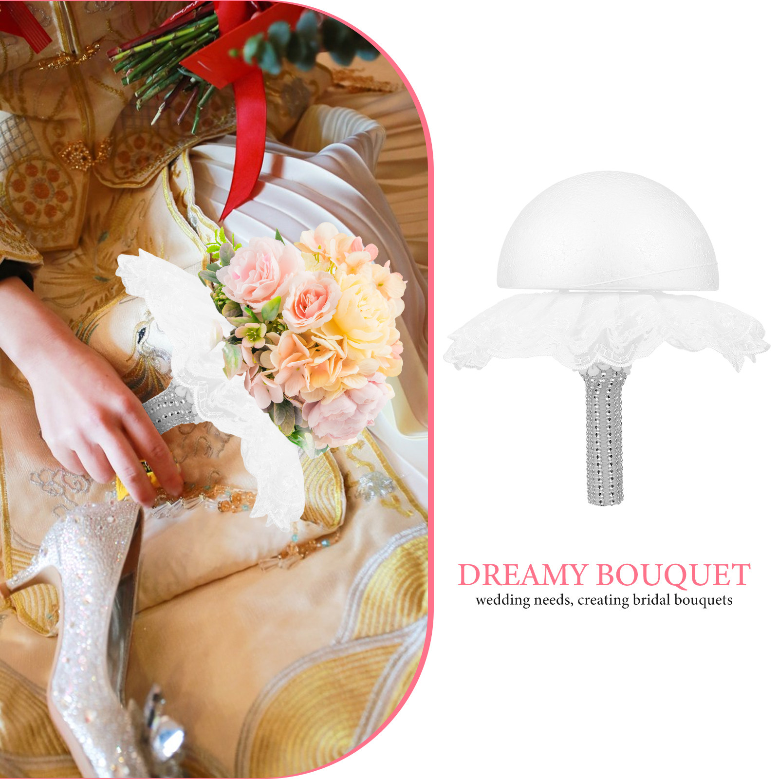 Foam Bridal Bouquet Holder Lac - Bouquet Holder Foam review and price